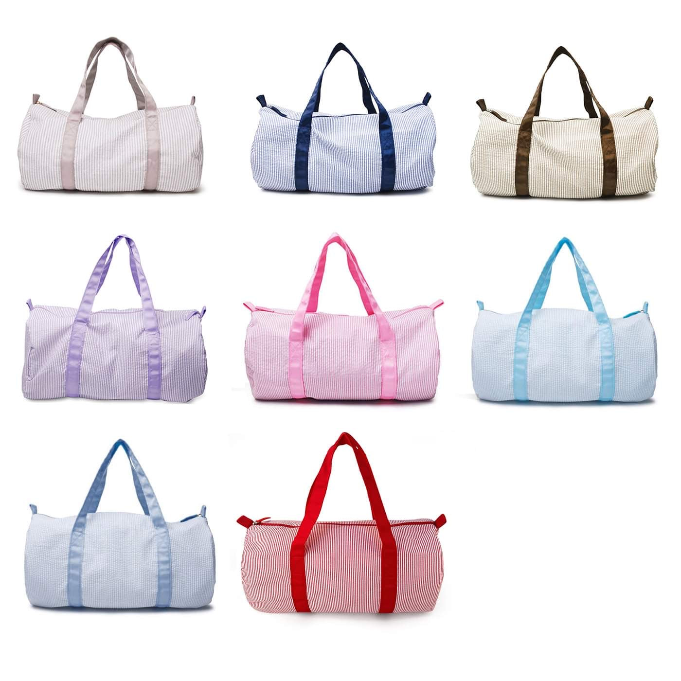 Seersucker Duffle Bag