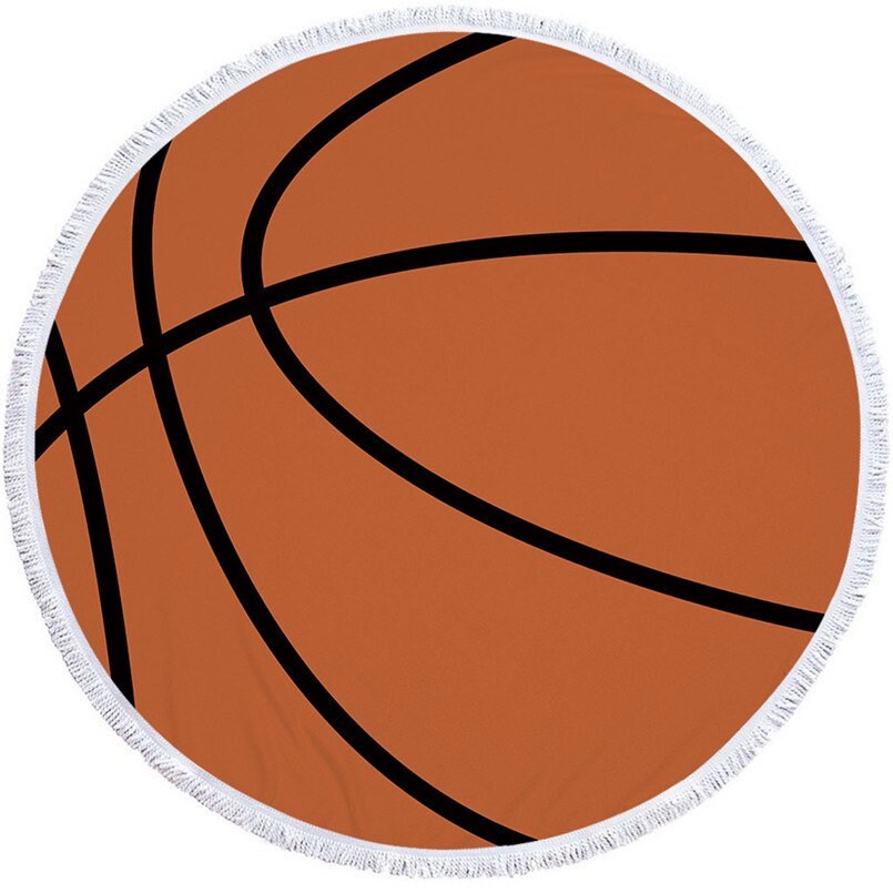 Round 100% polyester Beach Towels,Sports, Softball, Baseball, Basketball, Soccer, Volleyball