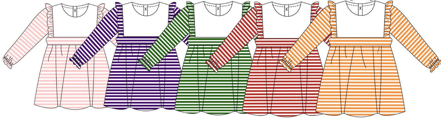 Long Sleeve Striped Dress Preorder 7/26