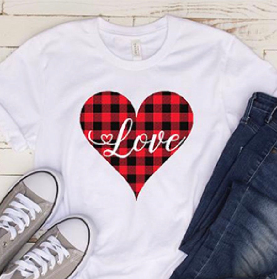 Buffalo Plaid Heart