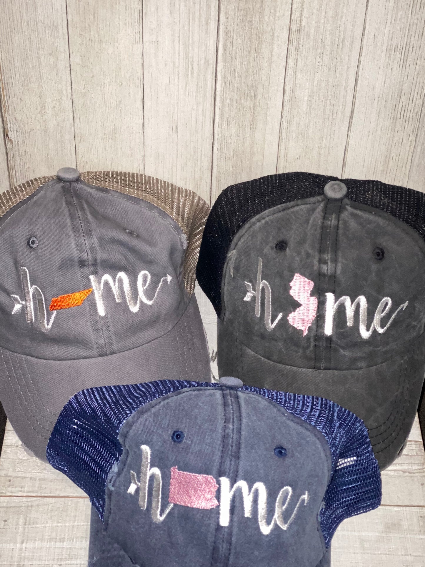 Home State Hat, Home Trucker, Embroidered hat