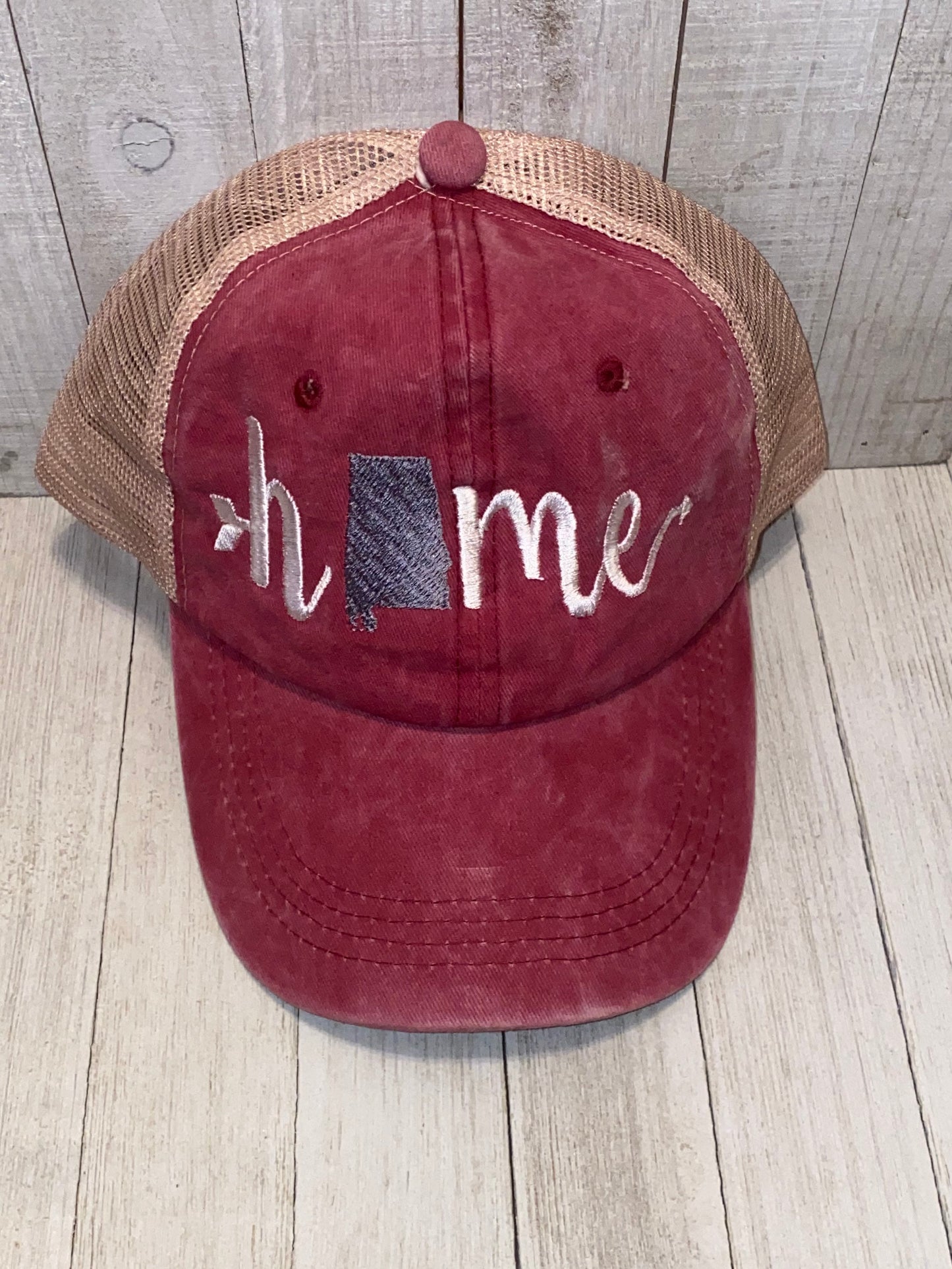 Home State Hat, Home Trucker, Embroidered hat