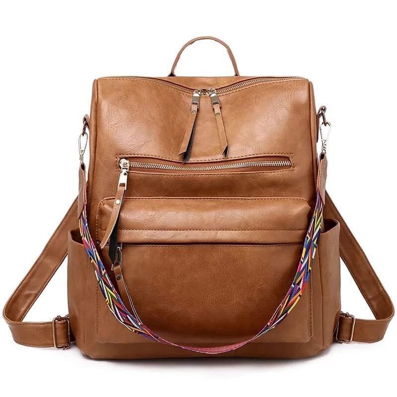 Convertible Vegan Leather Backpack