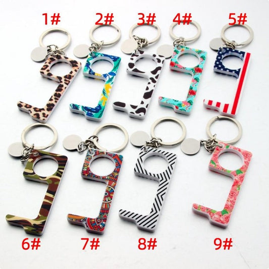 No Touch Keychain, Door Opener, Keychain, Personalizable, Gift, Touchless, Contactfree