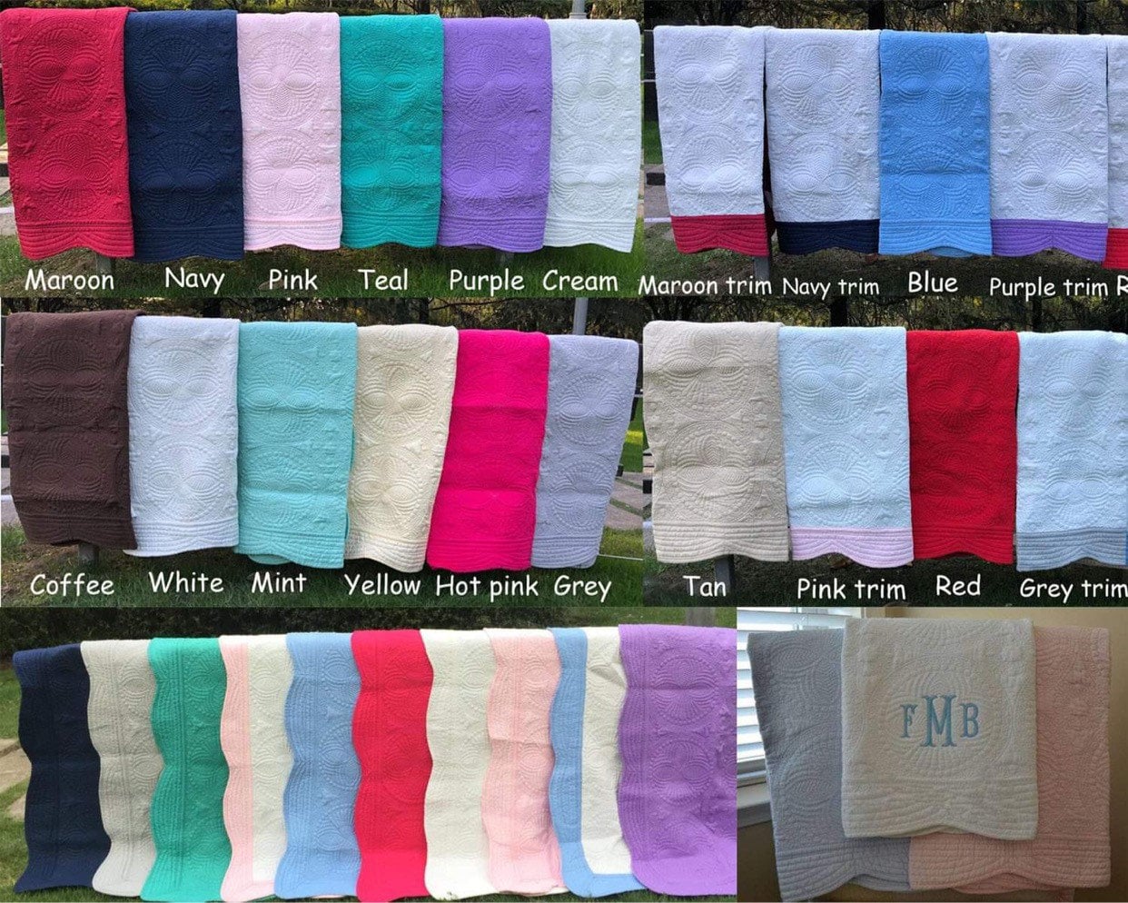 Monogramed Heirloom Blanket/ Quilt