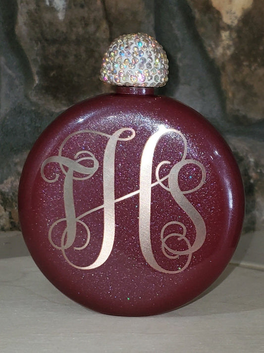 Laser Engraved Flask, Bridesmaid Gift, Gift for her, Personalized