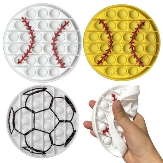 Sport Sensory Toy, Pop It, Softball, Baseball, Basketball, Soccer, Volleyball