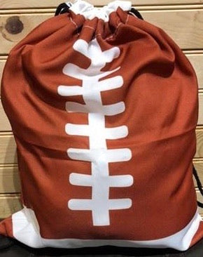 Football Drawstring Bag