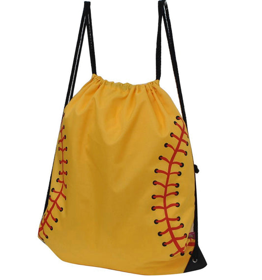 Softball Drawstring Bag
