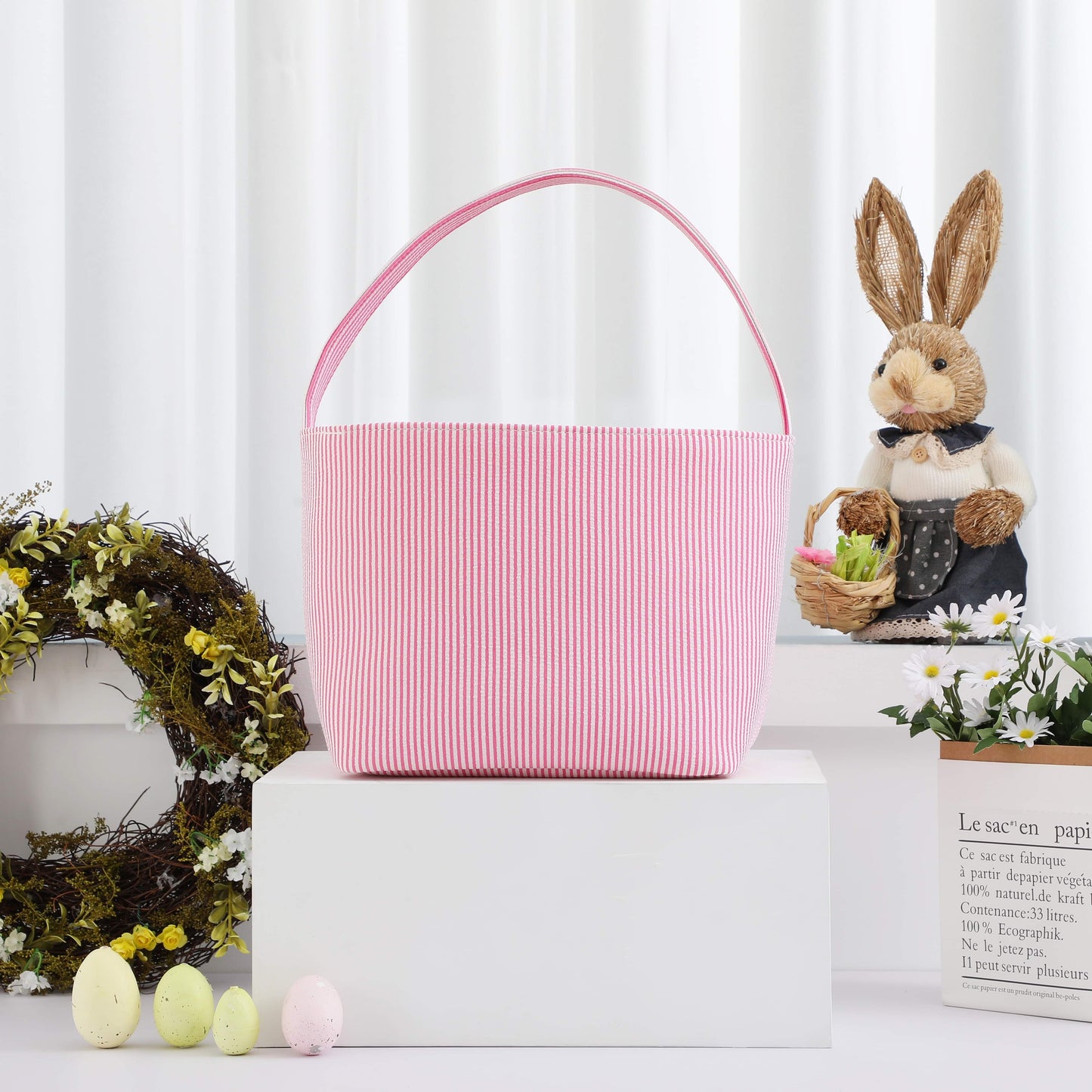 Seersucker Easter Basket